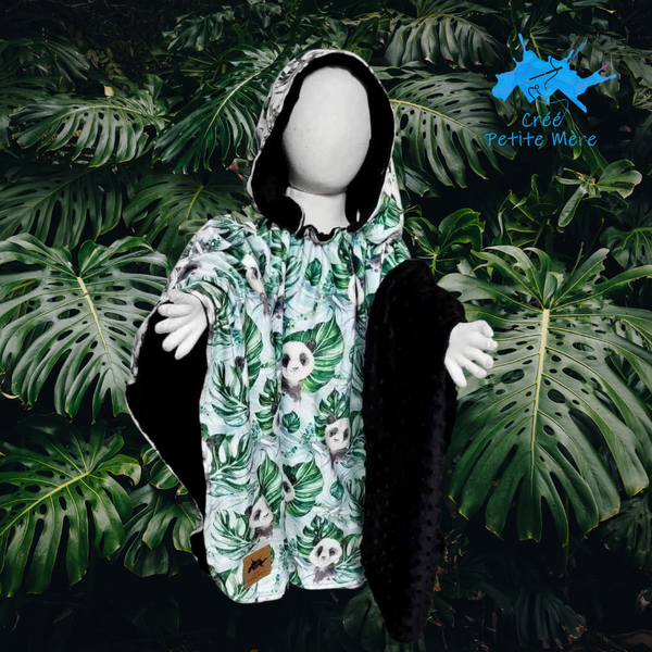 Poncho Panda Tropical