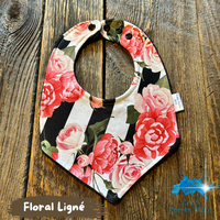 Bavoir Floral Ligné