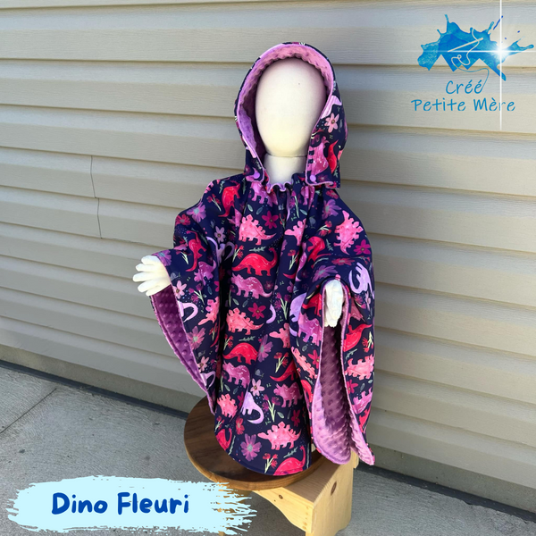 Poncho Softshell Dino Fleuri