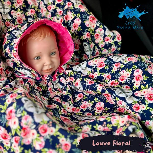 Poncho Louve Floral