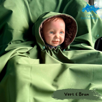 Poncho Softshell Vert Forêt